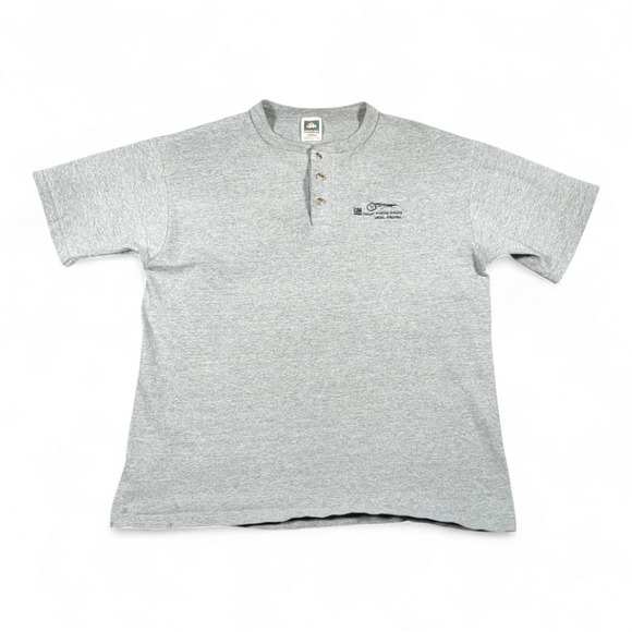 Vintage General Motors Shirt Adult LARGE Gray Desert Proving Ground GM USA 90s - Picture 1 of 9